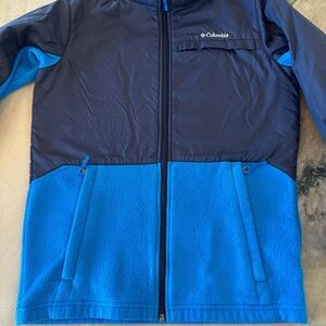 Columbia Kids Blue and Navy Perfect fleece size large (14/16)